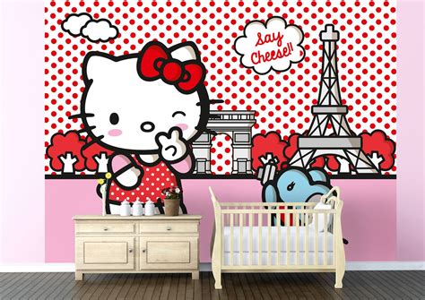 Hello kitty backgrounds hello kitty wallpaper anniversaire hello kitty hello kitty invitations hello kitty themes page borders design hello kitty pictures hello kitty birthday mickey mouse parties. Hello Kitty Wallpaper Mural - | Kids room wall murals ...