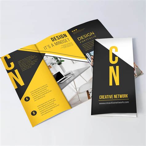 Tri Fold Brochure Printing Free Print Templates And Design Within