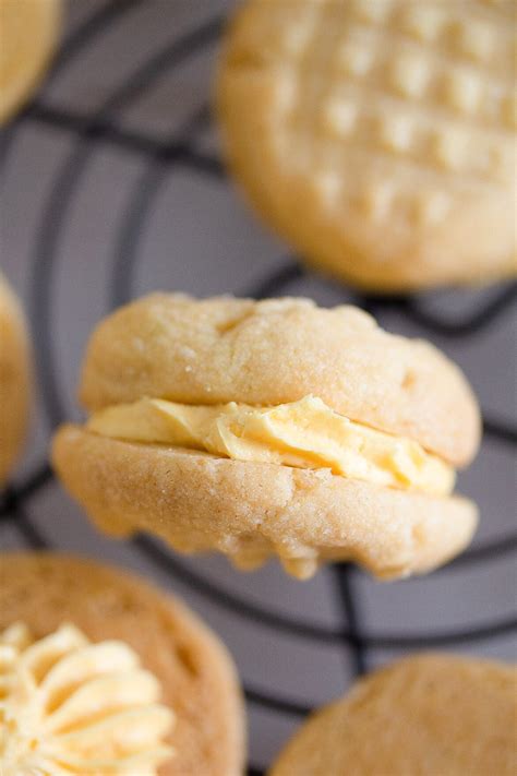 Homemade Custard Cream Biscuits British Cookies