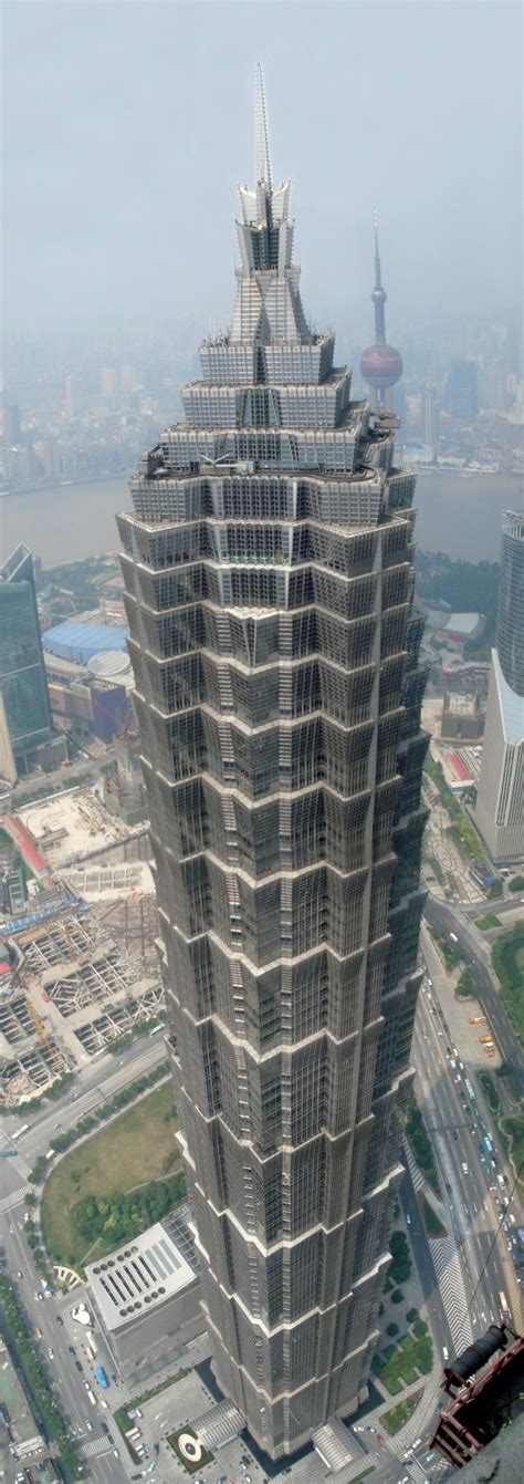 Jin Mao Tower Shanghai Futuristic Architecture Amazing