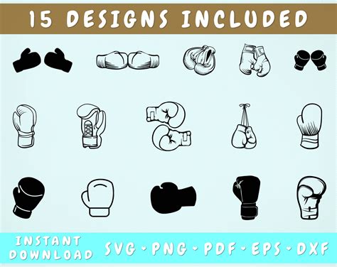15 Boxing Gloves Svg Bundle Boxing Gloves Cut Files By