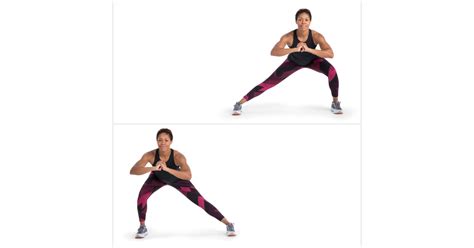 Alternating Side Lunge 10 Minute Leg Workout 4 Exercises Popsugar