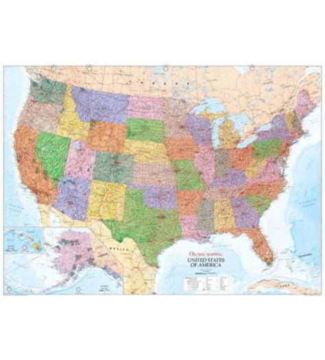 Usa Political Wall Map