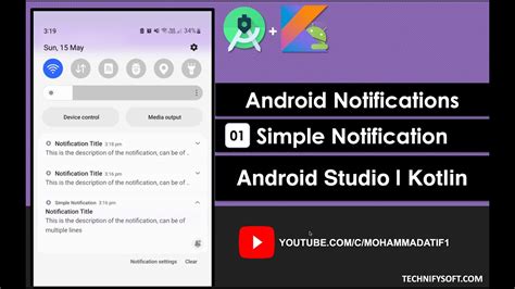 Android Notifications Simple Notification Android Studio Kotlin