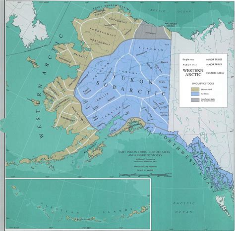 Map Of Alaska Early Indian Tribes Culture Areas And Linguistic