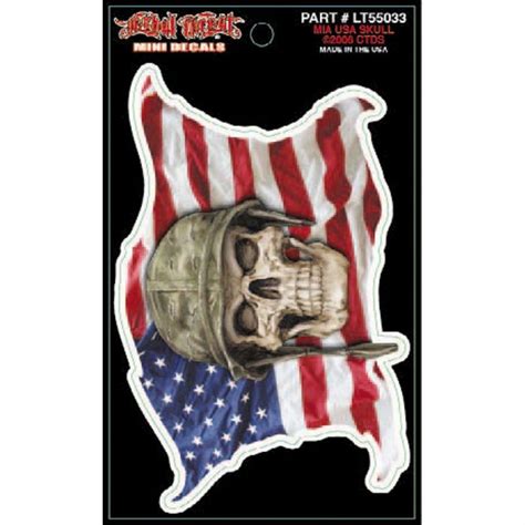 Lethal Threat Usa Skull Mini Decals Pack Of 5 Fortnine Canada