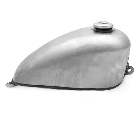 The Pup Bobber Style Gas Tank Raw Steel
