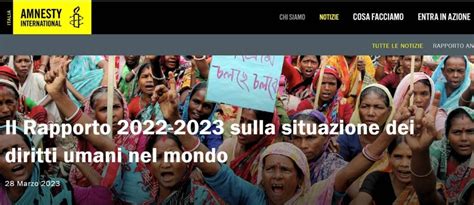 diritti umani rapporto amnesty international 2022 2023