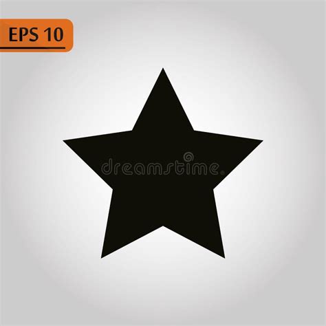 Star Icon Simple Flat Symbol Perfect Black Pictogram Illustration On