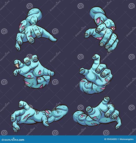 zombie arms stock vector illustration of blue arms 99454085