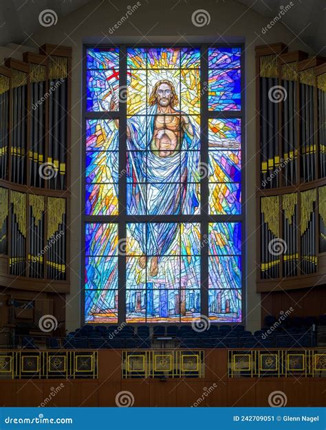 The Resurrection Window Of The Co Cathedral Of The Sacred Heart