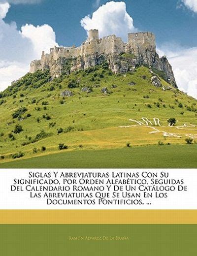 Libro Siglas Y Abreviaturas Latinas Con Su Significado Por Rden Alfab