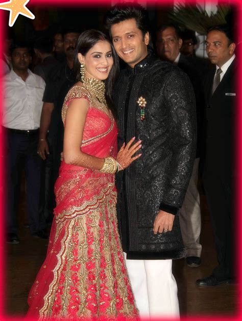 Celebrity News Riteish Deshmukh And Genelia Dsouza Wedding Reception
