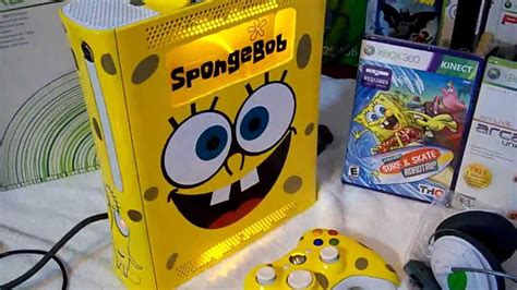 Custom Modded Xbox 360 Spongebob Edition For Sale On Ebay