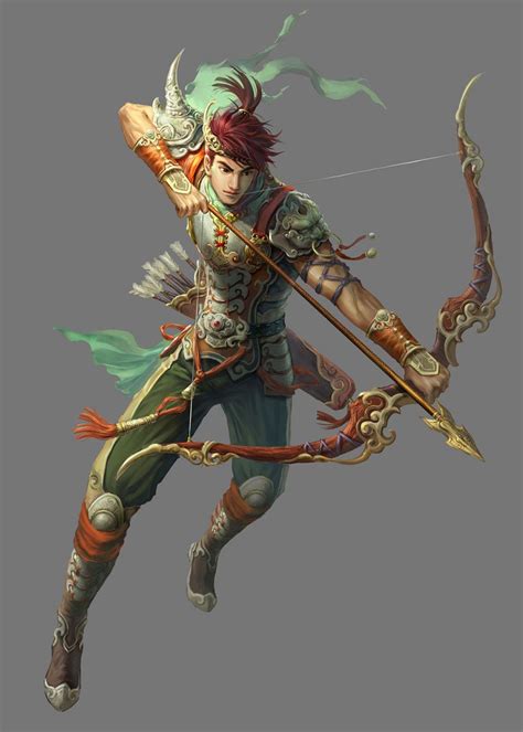 Male Archer Bow Arrows Quiver Fighter Ranger Rogue Pathfinder Pfrpg Dnd Dandd D20 Fantasy
