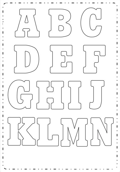 Alfabeto Para Imprimir Y Colorear Letras Muy Grandes 040