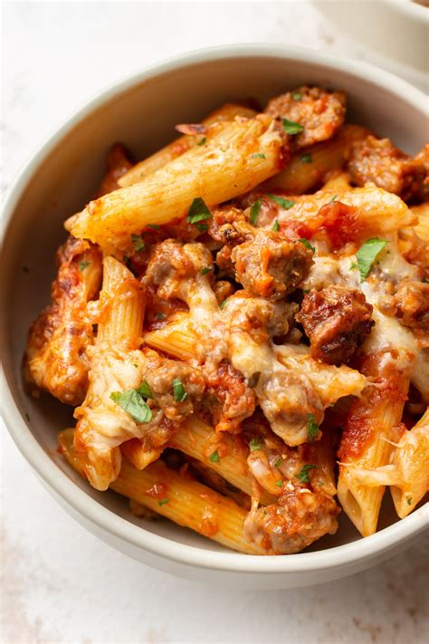 Easy Baked Penne With Sausage Salt Lavender