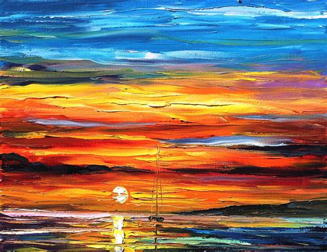 Sunset Painting By Leonid Afremov