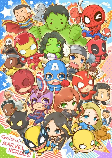 Pin By F Albujar On Kuman Chibi Marvel Avengers Cartoon Marvel