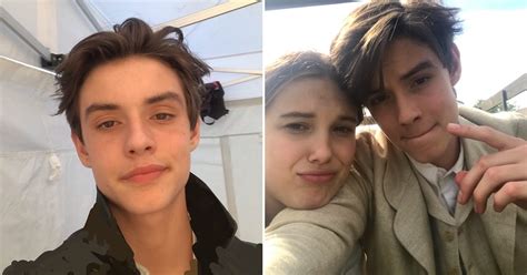 Louis Partridge And Millie Bobby Brown Paul Smith