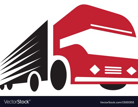 Truck Logo Design Fast Delivery Royalty Free Vector Image