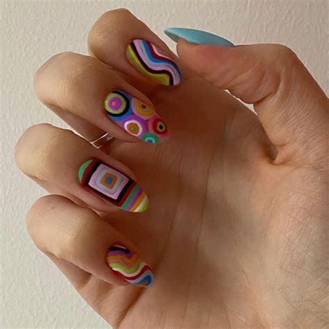 42 Psychedelic Nail Art Designs Mix And Match Psychedelic Nails I