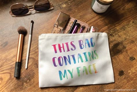 Diy Makeup Bag With Cricut Infusible Ink Inspiration Made Simple