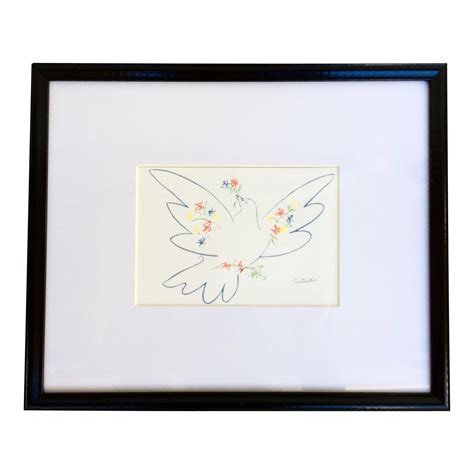Pablo Picasso Offset Lithograph Dove Of Peace Chairish