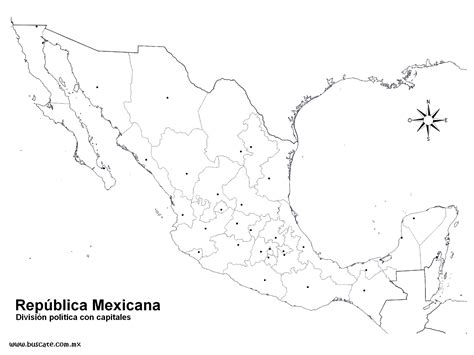 25 Elegante Mapa De Division Politica De Mexico Con Nombres