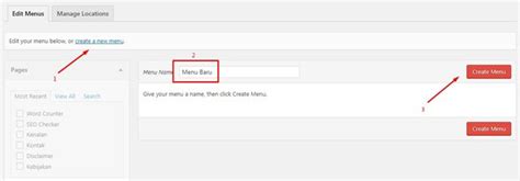 6+ Cara Membuat Menu dan Sub Menu di Blog WordPress Terbaru