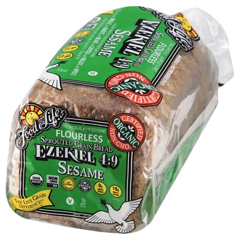 So when you're looking for nutrition the bread, reach for the sprouted grain breads from food for life and partake of the miracle. Food For Life Ezekiel 4:9 Sesame Sprouted Grain Bread | Hy ...