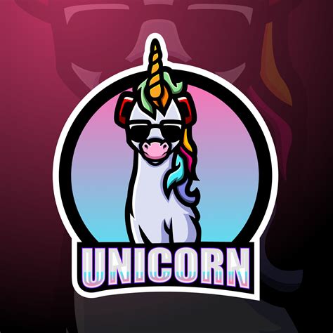 Unicorn Mascot Esport Logo Design 7669350 Vector Art At Vecteezy