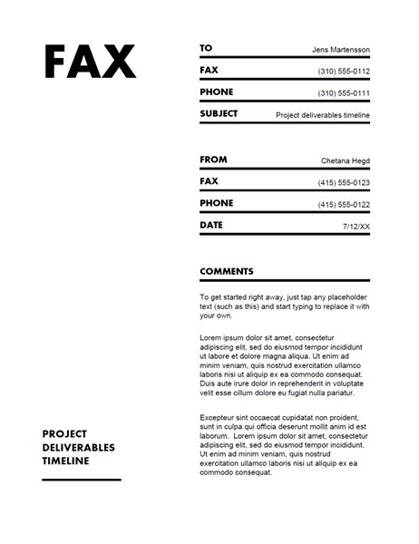 Fax Covers