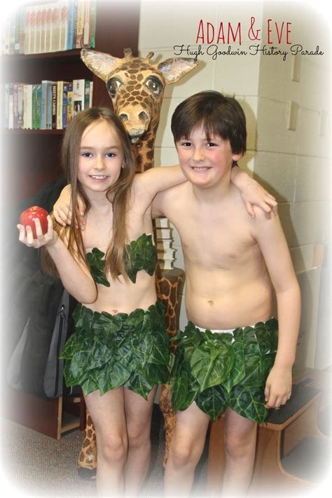 When children are finished with the learning. Adam & Eve Costume! Easy to make! | DIY Costumes for kids ...