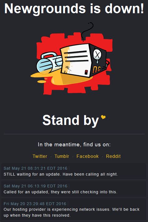 Newgrounds Is Down