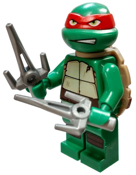 Lego Teenage Mutant Ninja Turtles Raphael Minifigure Gritted Teeth