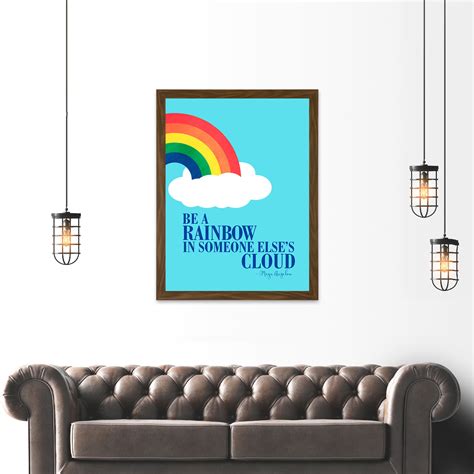 J'ai lu nombre de pages: Quote Maya Angelou Be A Rainbow Word Wall Art Picture Large Framed Art Print | eBay