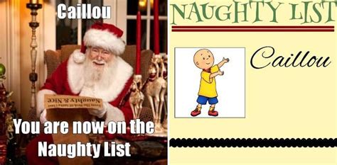 Santa Claus Adds Caillou To The Naughty List By Brony1997 On Deviantart