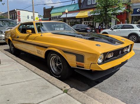 Spotted This Fine Looking 71 Mustang Mach 1 While On A Walk In