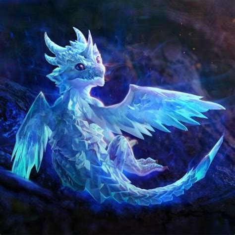 Baby Ice Dragon Dragon Pictures Fantasy Creatures