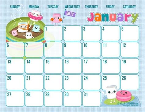 Cute January 2019 Calendar Wallpaper Januarycalendar