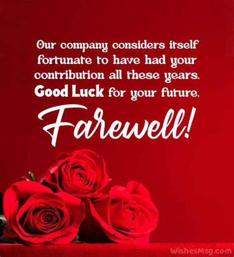 Farewell Messages For Employee And Staff Wishesmsg