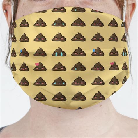 Custom Poop Emoji Face Mask Cover Youcustomizeit