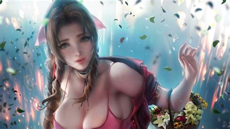 Aerith asks cloud (who's on the ground) are you ok? Aerith, Final Fantasy 7 Remake, 4K, #5.18 Wallpaper