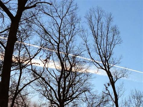 A Walker In The Suburbs Twin Contrails