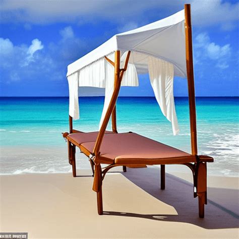 Massage Canopy On Pristine Diamonds Beach · Creative Fabrica