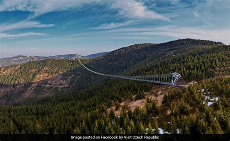 Sky Bridge 721 Worlds Longest Suspension Bridge Opens In Czech Republic