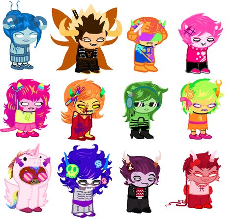 Group Of Trickster Dancestors By Seclude Characters Homestuck