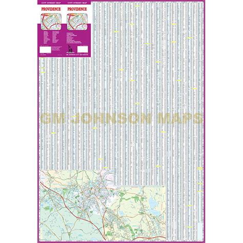 Providence Rhode Island Street Map Gm Johnson Maps