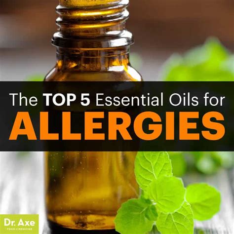Top 5 Essential Oils For Allergies Dr Axe